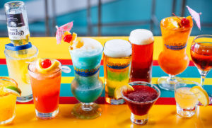 cocktails and beer